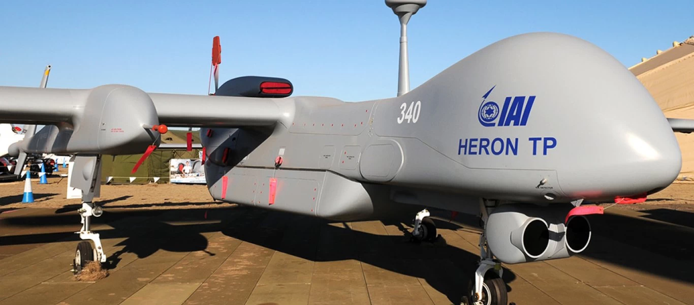 Ξεκίνησε η άφιξη στην Σκύρο των ισραηλινών drones «Heron» και των τεχνικών τους